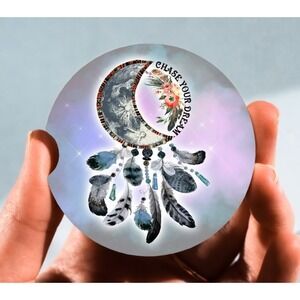 Set of 2‎ Car Coasters, Chase Your Dream Car Coaster, Neoprene Car Coaster